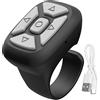 Septpenta Bluetooth Remote Control App Page Turner, 10M Range Rolling Ring Telecomando per Fotocamera Ricaricabile, Compatibile con OS 15.0 per Android 8.0 O Versioni Per il controllo dei telefoni cellulari