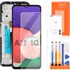 AGCUT Schermo LCD per Samsung A22 5G LCD Display per Samsung Galaxy A22 5G SM-A226B SM-A226B/DS SM-A226B/DSN Schermo di Ricambio Digitalizer Touchscreen Assembly con Riparazione, Nero con Cornice