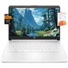 ist computers Computer portatile HP 14 (Micro-Edge da 14, Intel N4120, 16 GB di RAM, 192 GB (64 GB eMMC + 128 GB SD), Microsoft 365 per 1 anno, batteria a lunga durata, cornice stretta, webcam, WiFi, Win 11 Home