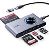 llano R305 Lettore di Schede 5-in-1 per SD, Compatibile con SD/TF/MS/CF/M2