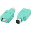uxcell sourcingmap Mini 6 perno DIN PS/2 to USB Port Mouse adattatore connettore verde 2 pz