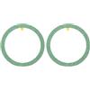 QUARKZMAN Adesivo Ad Anello Metallico Universale Con Scintillio Per Caricatore Wireless Magnetica Adesivi Magnetici 55x1mm (DExT) Per Cover Telefono Per Tutti I Cellulari 2 Pezzi Verde