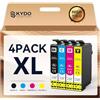 Skydo Compatibili per 604XL Cartucce per Epson Expression Home XP-2200 XP-2205 XP-3200 XP-3205 XP-4200 XP-4205 Workforce WF-2910 WF-2930 WF-2935 WF-2950 (Nero Ciano Magenta Giallo, 4-Pack)