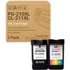 MyllNew Cartucce D'inchiostro MX320 PG210XL CL-211 Compatibili Con Stampanti Per Canon IP2700, IP2702, MP240, MP270, MP280, MP480, MP490, MP495, MX320 MX330 MX340 MX350 MX360 MX410 MX420 1 set