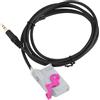 EMSea Cavo adattatore AUX per auto, jack da 3,5 mm, 1,5 m, compatibile con Audi A2, A3, A4, A6, A8, TT e R8 con navigazione RNS-E Plus