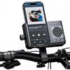 fesoklaf Altoparlante Bluetooth a induzione wireless per bicicletta, con supporto per telefono, IPX6, impermeabile, senza fili, da viaggio, con supporto audio da 5 W, per ciclismo all'aperto, moto