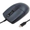 SRAYG Mouse cablato USB C, silenzioso, mouse ottico di tipo C con cavo da 1,5 m, 1000 D-PI 3 tasti, mouse ergonomico per destrorsi e mancini, per PC, laptop, desktop, notebook, Mac, telefoni cellulari