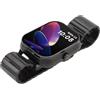 Bewinner Smartwatch con Auricolari 2 in 1, Display TFT HD da 2,01 Pollici NFC Smart Watch Sportivo con Auricolare Bluetooth Wireless, Fitness Tracker Contapassi per Uomo, Cinturino in Silicone (#3)