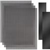 YSSHUI [4 pezzi] 400x300 mm DIY PC Case filtro antipolvere foro 1,2 mm PVC antipolvere Mesh Filter Cover con striscia magnetica per computer PC Case
