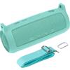 co2CREA Custodia Protettiva in Silicone Compatibile per JBL Flip 6 (silicone + gancio moschettone + tracolla (altoparlante non incluso) (Teal)(solo scatola,Case Only)