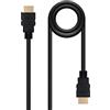 NANOCABLE 10.15.1701 - Cavo HDMI V1.4 ad alta velocità/HEC, A/MA/M, Nero, 1,5 m