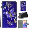 KENHONER Cover Compatibile con Xiaomi Redmi Note 10 5G / Poco M3 Pro 5G, Premium Pelle PU Portafoglio Flip Libro Custodia per Redmi Note 10 5G [Protezione Completa] - Farfalla