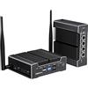 GEEKOM iX12 Mini PC Industriale Senza Ventola con Intel N-95,8GB DDR5 256GB SSD,4xLAN 2.5G,TPM 2.0,Slot SIM,Triplo Schermo,Mini Computer Windows 11 Pro per Automazione,Firewall, IoT