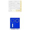 4R Quattroerre.it Bundle di 4R Quattroerre.it - 1203 - Kit Lettere Adesive Targa, Provincia + Anno + 4R Quattroerre.it 1626 Kit Adesivi Targa Italia Rifrangenti, Set di 2, 44 x 98 mm
