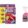 Ma-Fra, 3Shine, Tris Panni in Microfibra per Pulizia Vetri, Esterni ed Interni Auto, Multicolore & Last Touch Express, Cera Liquida per Carrozzeria Auto