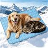 Aemmbon Pawolaf — Tappetino Rinfrescante per Cani Pawolaf, Raffreddamento 4 Volte Più Efficace per gli Animali Domestici, Tappetino Cani Antigraffio e Lavabile in Lavatrice per Casa e Viaggi (Blu,S)
