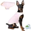 BiPawTi Gilet per cani rinfrescante evaporativo, morbido, regolabile, con protezione solare UV, essenziale per l'estate, mantiene i cani freschi per la caccia e all'aperto, rosa, L