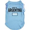 Petitebelle - Camicia per cuccioli di cane in Argentina (blu/bandiera), taglia XS