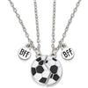 ShiQiao Spl Collana magnetica per migliori amici, regalo di calcio per ragazzi e ragazze, collana dell'amicizia per 2 amici, regalo di compleanno per giocatori di calcio, appassionati di sport,