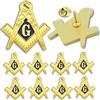 Omnisexual Confezione da 10/20/50/100 spille massoniche da bavero, senza metallo, per massoneria, massoneria, massoneria, souvenir, bussole quadrate, 1inch, Ferro