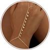 Dochais Braccialetti Donna Placcati Oro Argento,Braccialetto Mano Anello