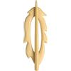 sourcing map Spilla in legno, a forma di piuma, per scialle, stile vintage, per maglione, graziosa spilla in legno a forma di animale, per donne, ragazze, sciarpa, distintivo decorativo