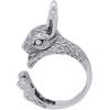 Crownofribbons Anello regolabile a forma di coniglio, gioiello Alice nel paese delle meraviglie, regalo per amanti degli animali, ragazza e donna, Metallo, Nessuna pietra preziosa