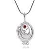 PSL Elena Gilbert Verbena - Collana con ciondolo in cristallo color argento anticato, per fan cosplay