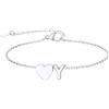 FindChic Cuore Bracciale Donna, Braccialetto Donna in Acciaio Inox, Bracciali Alfabeto Lettera Y