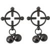 Niaspi 2 anelli rotondi per capezzoli finti per le donne in acciaio inossidabile minimalista punk non piercing anelli per capezzoli argento palla campana goccia pendente regolabile falso capezzolo piercing