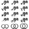 FIOROYAL 15 Paia Piercing Orecchio Acciaio Chirurgico Orecchini Cerchio Piccoli Donna Stella Cuore Cartilagine Anallergici Orecchini per Uomo Nero Helix Piercing Gioielli