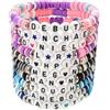 SereneSage 10 braccialetti con perline ispirati al gruppo globale di ragazze, 6 nomi dei membri e titoli delle canzoni, gioielli dell'amicizia, accessori in stile merchandising K-pop per fan, regali