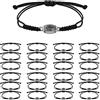 SAVITA 24 Pezzi Bracciale Rugby, Bracciale Corda Regolabile Intrecciata Braccialetto Rugby Fascino con Decorazione Ciondolo Rugby per Ragazze Adolescenti Ragazzi Donne Uomini Giocatori