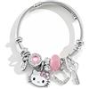 GAUEIOUR Braccialetto Kitty Girl, Braccialetto Regolabile in Stile Gatto in Acciaio Inox, Carino Braccialetto di Amicizia per Ragazza, Braccialetto alla Moda per Studentessa, Splendido Gioiello da Regalo (Rosa