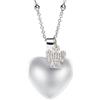 MAMIJUX Chiama Angeli Cuore Mamma Idea Regalo Gravidanza Collana Donna Richiamo degli Angeli Catenina Acciaio