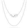 Casxyue Catena in argento S925 per donne e ragazze, 40,6 cm, 45,7 cm, 50,8 cm, 55,8 cm, 61 cm, 61 cm, 71,1 cm, 76,2 cm, catena a maglia barbazzale, serpente, croce, scatola, perline, 16inch, Argento