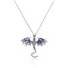 Wasise Collana con Drago - Gioielli Gotici, Merchandise Fourth Wing, Gioielli Gotici con Ciondolo a Forma di Drago Fantasy, Ciondolo a Forma di Drago Cinese, Regali con Draghi per Donne, Collana Unica