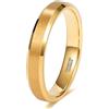Epinki Anello Tungsteno per Donna e Uomo 4mm, Semplice Spazzolato Oro Anelli Fedine Fidanzamento Matrimonio Gioielli Misura 18
