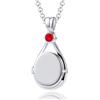 Aidenn H20 Just Add Water Collana H2o Medaglione Sirene Pendente, Amuleto Personalizzato per Immagini Regalo per Donne Ragazze Adolescenti, Edelstahl