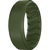 Dookeh Anello in silicone, fascia da uomo, nero, blu, traspirante, design ondulato