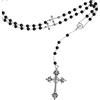 Hanary - Collana con croce gotica Y, gioiello gotico regalo per donne, regalo di Natale e Capodanno, One Size, Acciaio inossidabile, Non pietra preziosa