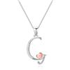Mesovor Collana con Iniziale in Argento Sterling 925 per Donna, Regali di Gioielli con Collana con Lettera in Argento Sterling per Madre Sorella Moglie (G)
