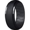 Dookeh Fede nuziale da uomo in silicone - fedi nuziali in gomma, anello nuziale in silicone