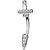 OUFER 16G Rook Piercing Gioielli Daith Helix Orecchino Cartilagine CZ Sopracciglio Verticale Labret Labbro Bar Conch Anello Argento Curvo 316L Acciaio Chirurgico Trago Donne Regalo