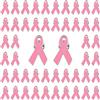 WANDIC Spille a nastro rosa in metallo, 50 pezzi 1,18 x 0,7 pollici, argento con dorso rosa, nastro per sensibilizzazione al cancro al seno, spille da bavero, smaltate, gioielli da uomo e donna, Ferro