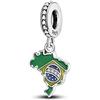 Mon & Sons Ciondolo a forma di angelo con scritta Mom Daughter, in argento Sterling 925, compatibile con braccialetti Pandora Moments, 4mm Hole, Metallo Argento sterling, Non pietra preziosa