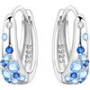 CYMYSS Orecchini a Cerchio Argento 925 Orecchini Donna Argento 925 Orecchini Anallergici Donna Orecchini a Cerchio Regali per signore, madri e nonne