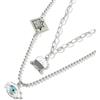GAUEIOUR - Collana Jujutsu anime, accessori per cosplay, ciondolo a doppia catena in acciaio inossidabile, collane Satoru Gojou, perfetto per l'uso quotidiano e per i fan dell'anime, ottimo regalo per