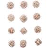 GLADFRESIT 12 spille di cristallo - fiore di piccole dimensioni (oro rosa), Strass, oro rosa, Strass, oro rosa, Strass, oro rosa