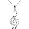 ShiQiao Spl Collana con note musicali da donna, musicista, pianista, regalo di compleanno per ragazze, figlia, sorella, migliore amica, regalo musicale